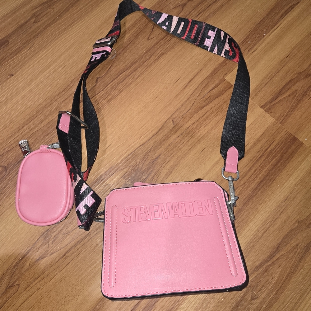 Steve Madden Mini Pink Bevelyn Satchel Crossbody Bag Cute